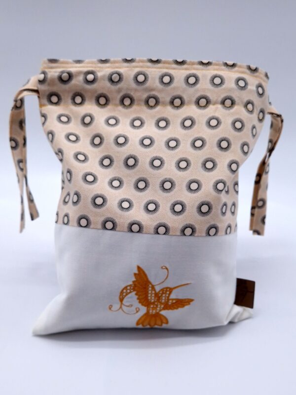 Petit sac de voyage réversible brodé image 25 x 30 cm – Image 13