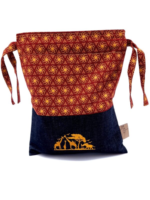 Petit sac de voyage réversible brodé image 25 x 30 cm – Image 8