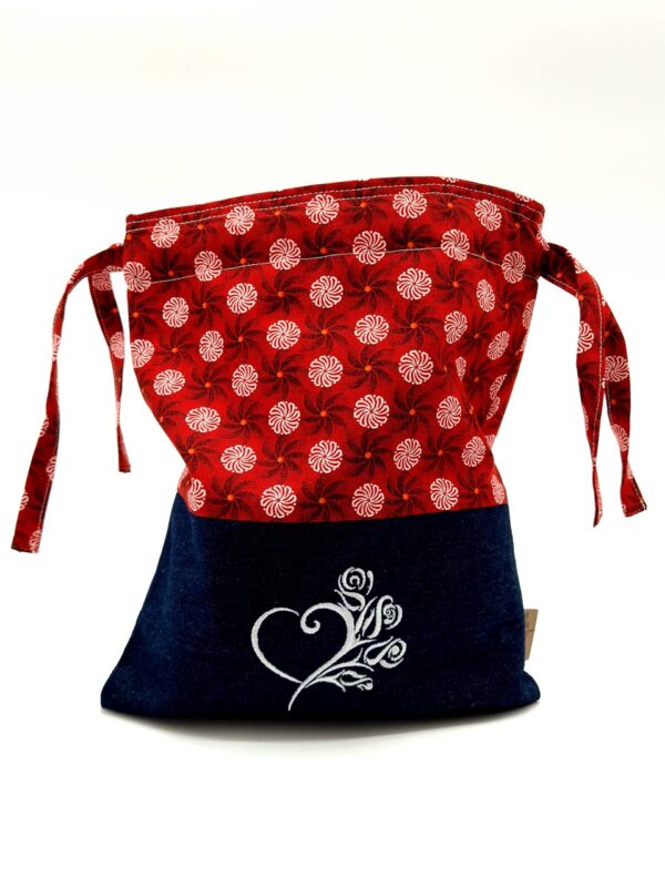 Petit sac de voyage réversible brodé image 25 x 30 cm – Image 11