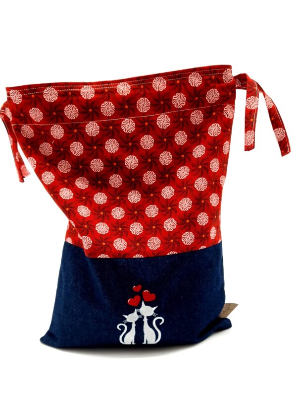 Petit sac de voyage réversible brodé image 25 x 30 cm – Image 9