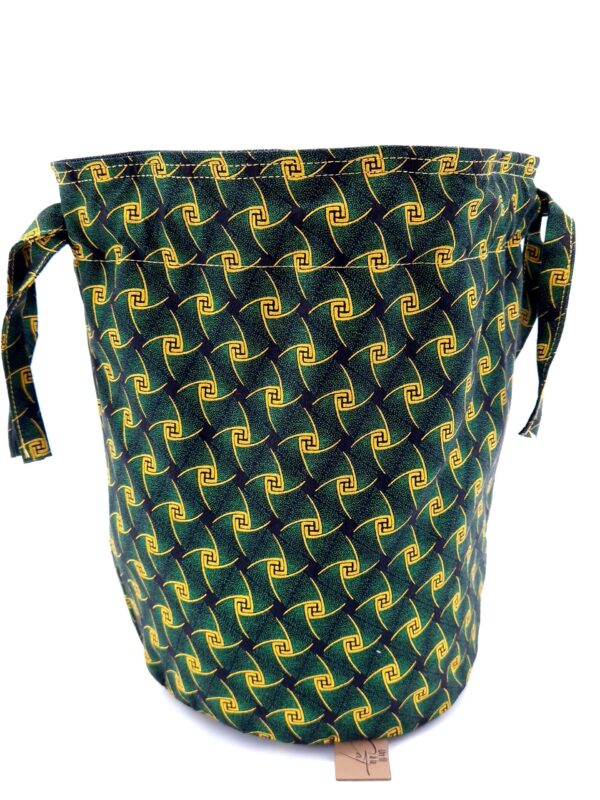 Petit sac de voyage rond avec fond réversible uni 30 x 25 cm