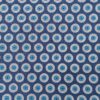 Tissu GP bleu disque blanc bleu