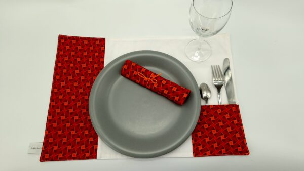 Lot de 2 sets de table et serviettes