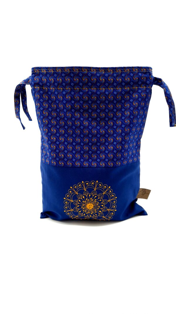 Petit sac de voyage réversible brodé image 30 x 40 cm