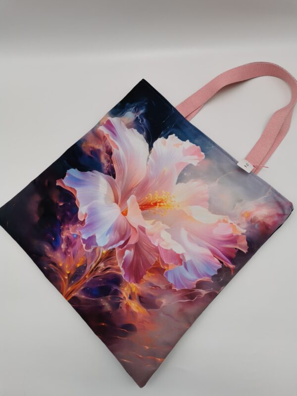 Tote bag Collection Symphonie Florale Altéa pastel intérieur doré – Image 2