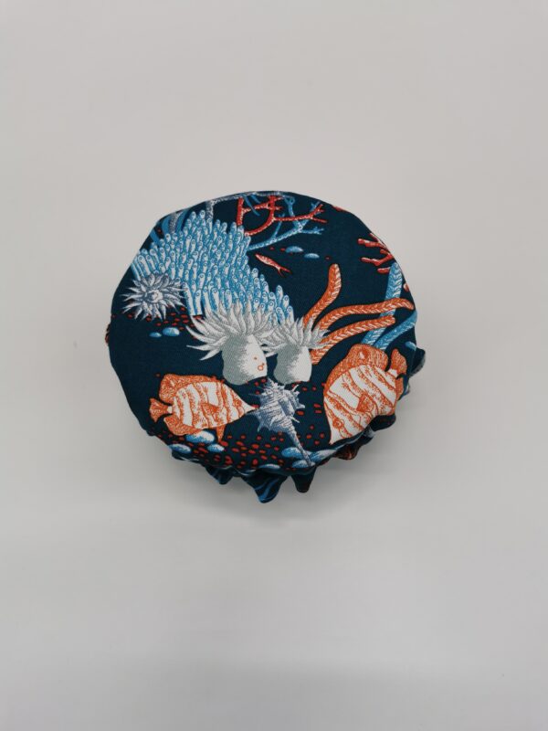 Couvre saladier doublure coton unie Collection Océanique diamètre 18 cm