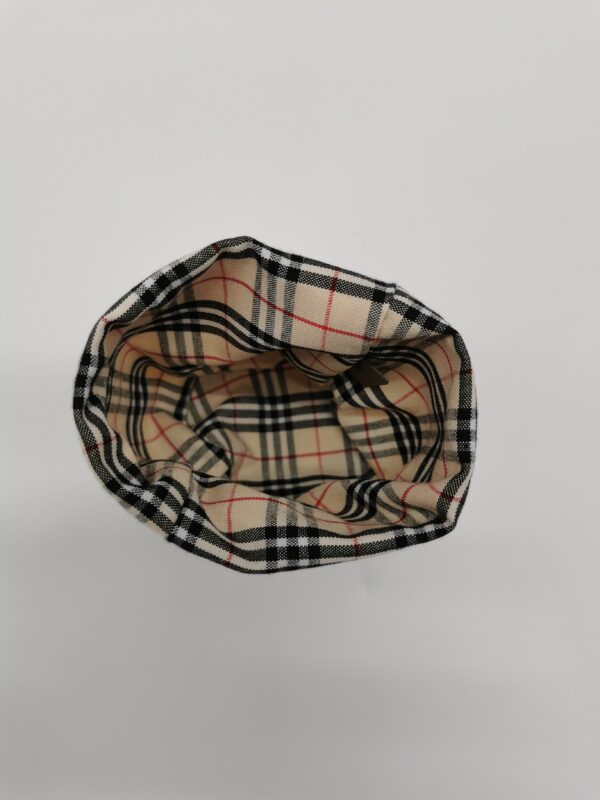 Panier déco rond burberry crème 13 cm – Image 3