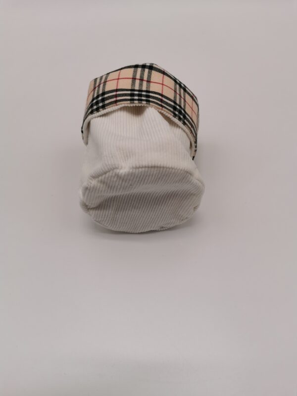 Panier déco rond burberry crème 13 cm – Image 4