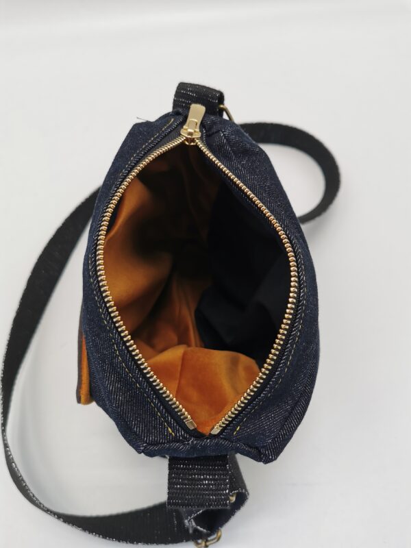 Pochette téléphone Petit Prince denim noir intérieur velours 20 x 20 cm – Image 7