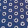 Tissu GP bleu foncé petit soleil blanc