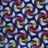 Tissu GP bleu rouge jaune