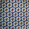 Tissu GP oval bleu jaune rouge