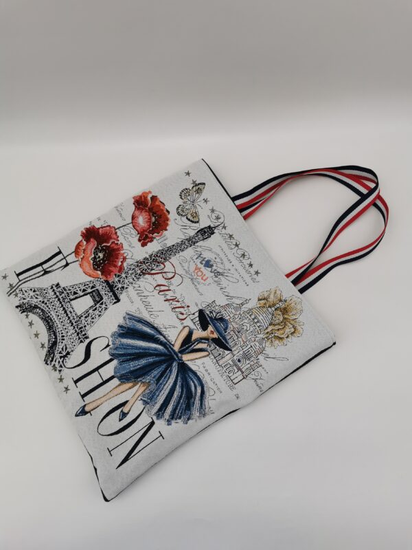 Tote bag Collection Evasion Paris Fashion bleu – Image 2