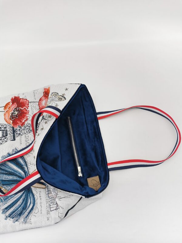 Tote bag Collection Evasion Paris Fashion bleu – Image 4