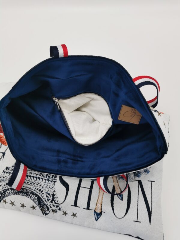 Tote bag Collection Evasion Paris Fashion bleu – Image 3