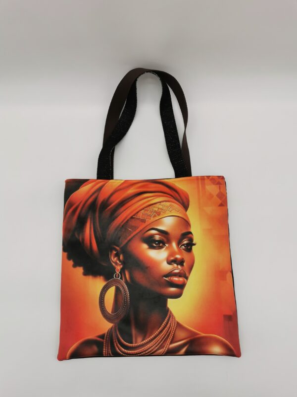 Tote bag Collection Visage Femme 2025 Orange terracotta