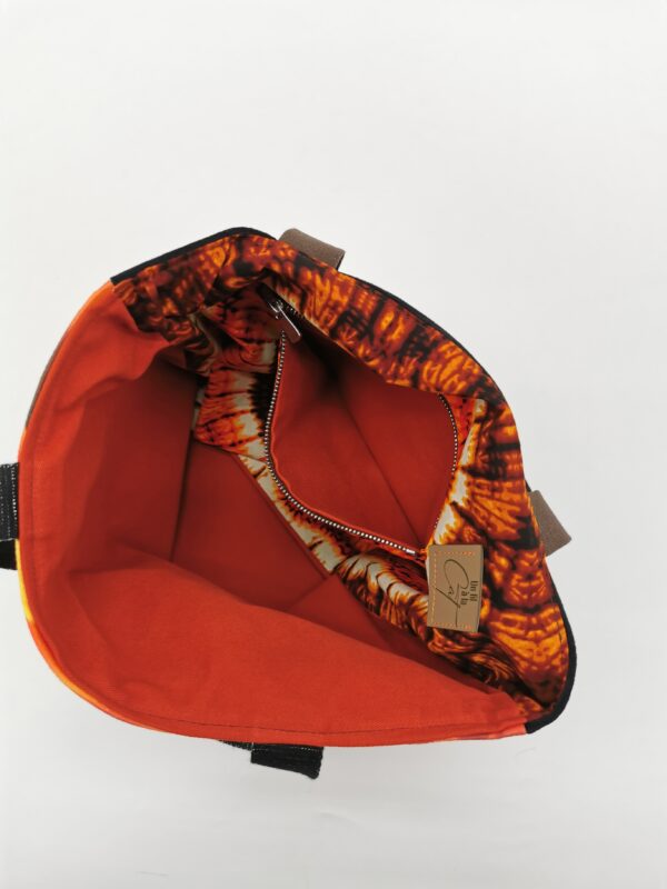 Tote bag Collection Visage Femme 2025 Orange terracotta – Image 6