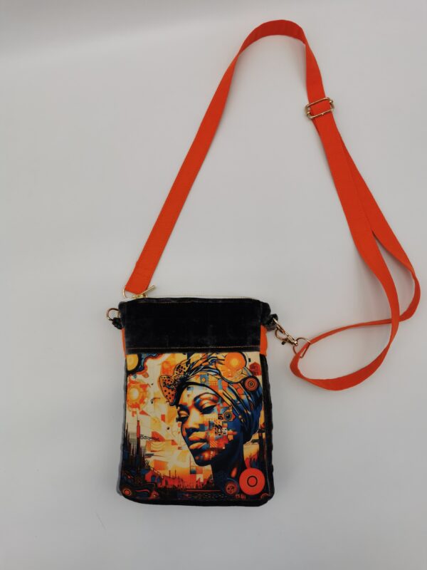 Pochette téléphone Visage 2025  orange city 20 x 14 x 3 cm