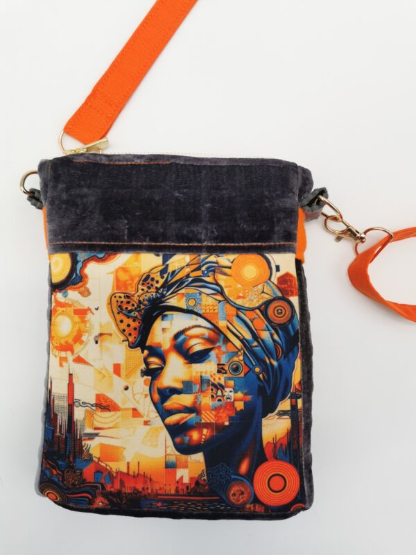 Pochette téléphone Visage 2025  orange city 20 x 14 x 3 cm – Image 2