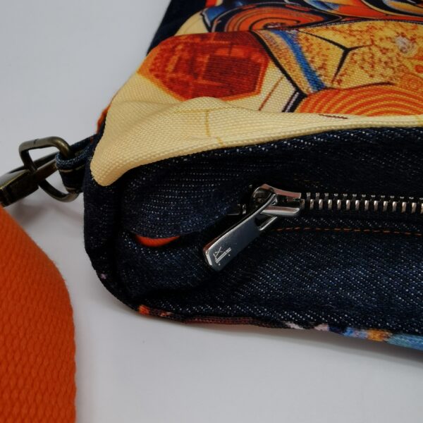 Tote bag zippé avec fond Collection Visage Femme 2025 Orange City – Image 8