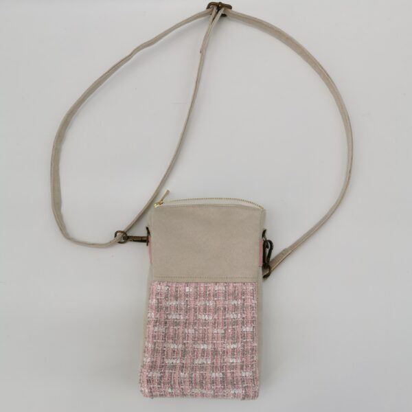 Pochette téléphone Collection Haute Couture crème et rose et 22 x 12 x 3 cm – Image 8